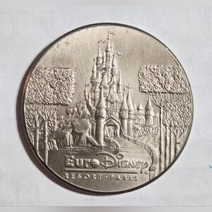 1992 Euro Disney Resort Paris Grand Opening Commemorative Medal Sorcerer Mickey